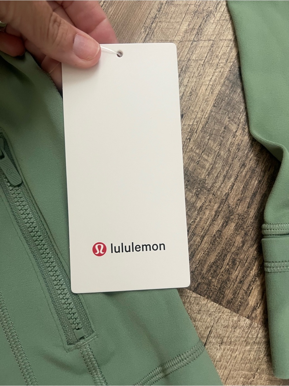 lululemon athletica Desert Green Full-Zip Define Jacket Nulu - Picture 8 of 13